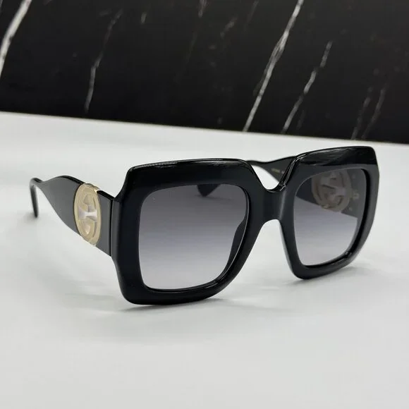 NEW GUCCI GG1022S 001 BLACK WOMEN SUNGLASSES - Picture 11 of 14